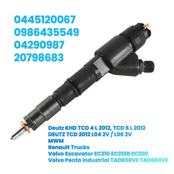 0445120067 0986435549 04290987 20798683 Nou -Diesel Injector de Combustibil Pentru VOLVO EC210 EC210B Pentru Deutz TCD KHD
