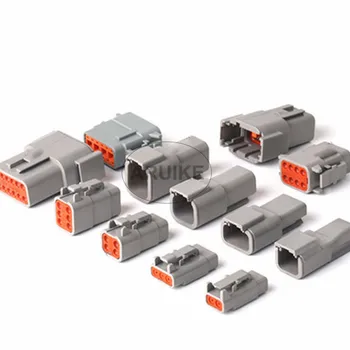 1 Seturi Deutsch DTM 2P-12P DTM06-2S 3S 4S DTM04-2P 3P 4P 6P 8P 12P 20-24AWG Impermeabil Conector Cu Pini Auto Sigilate Plug