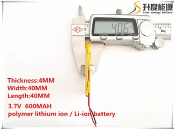 10buc [SD] 3.7 V 600mAH,[404040] Polimer litiu-ion / Li-ion pentru JUCĂRIE,POWER BANK,GPS,mp3,mp4,telefon mobil,vorbitor