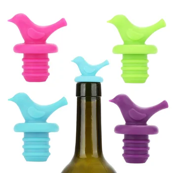 2 buc Creative Pasăre Design de Vin Dop de Silicon de Vin Dop de Plută Dop Capac Capace de Sticlă Dop Sticla Vin Pourer Dopuri