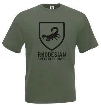 2018 Nou de Înaltă Calitate, Tee Shirt Grila Rhodesian T-Shirt Forțele Speciale ale Armatei Militare Bumbac Vara Bumbac T-shirt