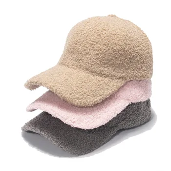 2022 Noua moda de lână capac Îngroșa Cald culoare Pură casquette pălărie Bărbați Femei pălării en-gros de iarna capace pentru femei