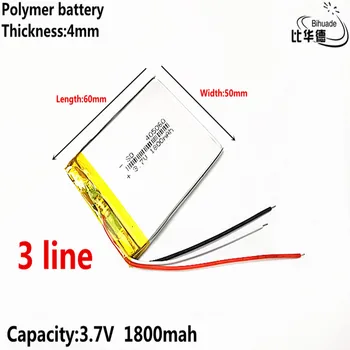 3 linia Bun Qulity 3.7 V baterie cu litiu devreme 405060 1800mAh faruri navigator GPS general polimer baterii
