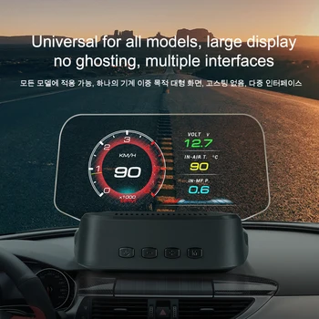 C2 Masina HUD Head Up Display OBD2 Suport GPS de Navigare Vitezometru Accelerarea Tensiune de Alarmă Electronice Auto Dotari Pentru Masina