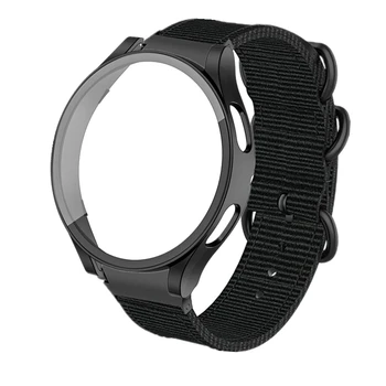 Caz+Lacune Nailon Curea pentru Samsung Galaxy Watch 4 44mm 40 mm Bratara Protector Galaxy Watch 4 Classic 42mm 46mm Watchband 2 buc