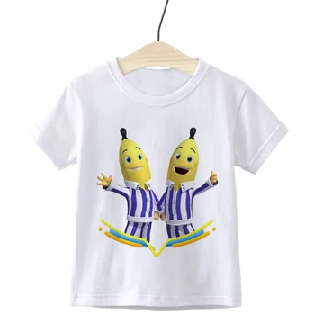 De vară pentru Copii cu Maneci Scurte T-shirt Banane in Pijamale Desene animate T-shirt Băiat Copil Băieți Și Fete Topuri Tricouri Copii Tricou Amuzant