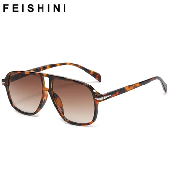 FEISHINI Magazin Contoare de Mare RECE Scut ochelari de Soare pentru Barbati Brand Clasic Design Retro Unisex ochelari de soare Pentru Femei 2023
