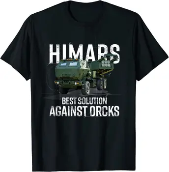 Himars Mai bună Soluție Împotriva Orcks Armată statele UNITE ale americii Pentru Bărbați T-Shirt cu Maneci Scurte Casual de Bumbac O-Gât Vara Tricou