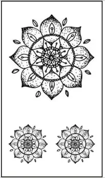 Impermeabil Tatuaj Temporar Autocolant Mandala floare de lotus Flash Tatuaj Fals Tatuaj braț picior Încheietura Piciorului de mână Pentru Fete Barbati Femei