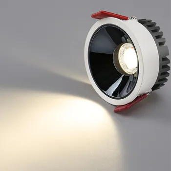LED-uri ultra-subțire anti-orbire lumină spot COB principală de lumină built-in gaura lumina sala de Mese laterale înguste de spălat de perete lumina plafon