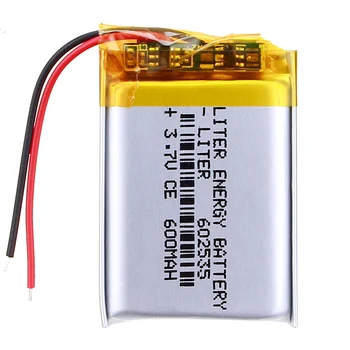 Litiu polimer baterie 602535 3.7 V 600MAH pot fi personalizate cu ridicata CE FCC ROHS, MSDS de certificare a calității
