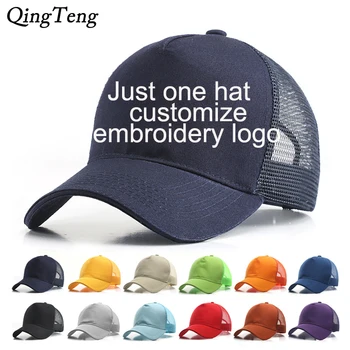 Logo-uri personalizate Șapcă de Baseball Vara Respirabil Net Gol DIY Camion Capac Bărbați Femei Snapback Pălării Reglabil în aer liber Palarie de Soare Tatăl Pălărie