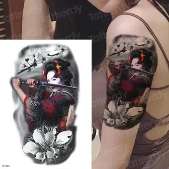 mari bratul tatuaj temporar rezistent la apa tatuaj japonez samurai tatuaje japoneze, tatuaje transfer de apă tatoo autocolant femei