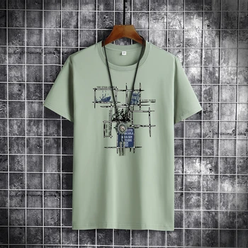 Men ' s T-Shirt 2022 NOU 100% Bumbac de zi cu Zi tricou O-gât de Vară de sex Masculin de Cauzalitate Tricouri Moda Teuri Cuplu de Îmbrăcăminte Unisex Tricou
