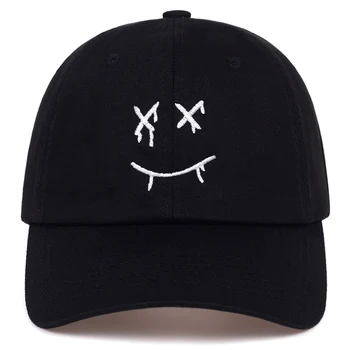 Moda hip hop Șapcă de Baseball Bumbac 100%, zâmbet Broderie Tata Palarie Unisex Snapback Pălării în aer liber sălbatice sport de agrement capace gorras