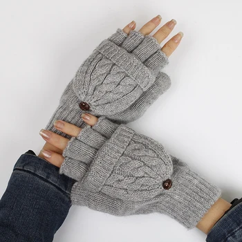 NOUĂ Femei Barbati Iarna mai Cald Moale de Degete Mănuși cu un Deget de Mănușă Tricotată de Mână Nou Manusi