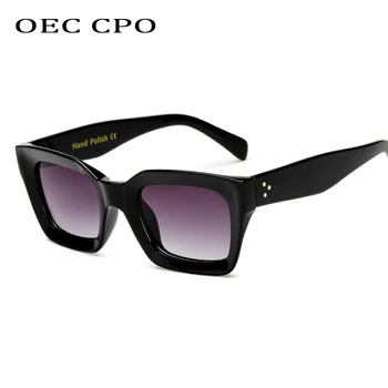 OEC CPO Epocă Pătrat ochelari de Soare Femei Barbati Brand Punk Mare Cadru Ochelari de Soare Nuante de sex Feminin de Ochelari de vedere Femei UV400 Ochelari