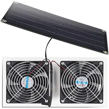 Panou Solar Kit Fan 10w 6v Intemperii Ventilator Solar pentru Coop de Pui cu efect de Seră Vărsat Animale de Casa Fereastră de Evacuare