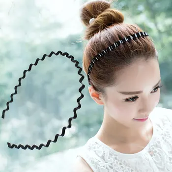 Simplu moda aliaj de fier ondulat parul hoop guler Bentiță articole pentru acoperirea capului Bentițe pentru fete femeie Bezel Frizură Accesorii Headwrap