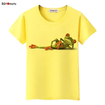 Stil nou !! Obraznic Frog 3D T-Shirt Femei Originalitate Minunat de Desene animate 3D Tricouri Fierbinte de vânzare de Brand buna calitate bluze casual tricouri