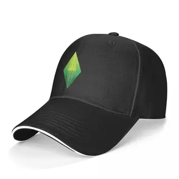 The Sims Șapcă De Baseball The Sims Plumbob Tricou De Tenis Trucker Hat Respirabil Unisex-Adolescenti Montate Personalizate Snapback Cap