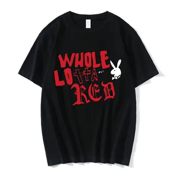 Whole Lotta Rosie Playboi Carti Album de Muzica de Imprimare T-shirt 90 de Epocă Hip Hop Tricou de Moda Casual Supradimensionate Tricouri Barbati Topuri