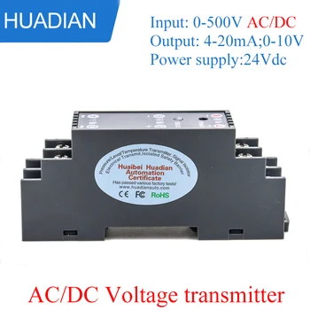 0-500v DC senzor de curent și de tensiune Ac senzor de 4-20ma 0-10vdc convertor de semnal