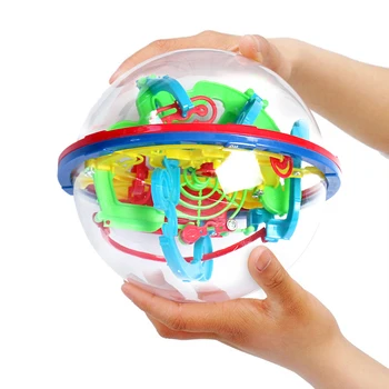 1 BUC Nou 3D Magic Labirint Minge de 100 de Niveluri Intelectul Rolling Ball Joc de Puzzle Teaser Creier Bay Jucarii Copii