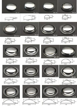 10 18 20 21.8 23 25 28 29 32 34 38 42 45~66mm PMMA Plano convex Acrilice Obiectiv pentru Zoom Lanterna LED-uri de Biciclete cap de lampă lumina reflectoarelor
