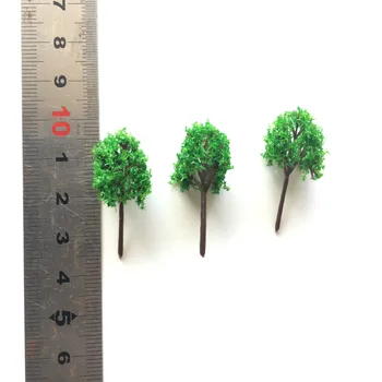 100buc/lot Arhitectura N Z 1:1000 Model la Scară Miniaturală Copaci Verzi În 3cm Pentru Ho Tren Layout