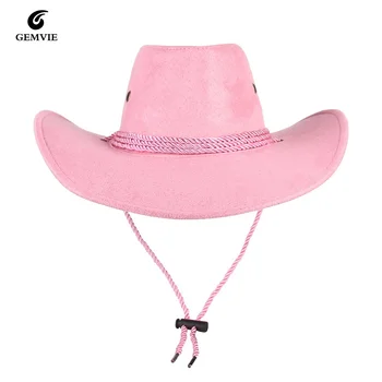 11 Culoare Moda Femei Umbra Soare Pălărie De Cowboy Coarda Rider Casual De Vara Pălării De Călătorie În Aer Liber Capac Margine Largă Palarie Unisex