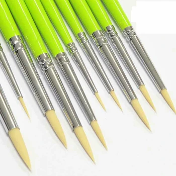 11 Dimensiuni Linie Cârlig Pen Miniatură Vopsea Set de Pensule Profesionale de nailon lână perie de Artă Linie de desen pentru Acril Vopsea Acuarelă