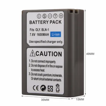 1BUC 1600mAh BLN-1 PS-BLN1 aparat de Fotografiat Digital Baterie Pentru OLYMPUS PS-BLN1 BLN-1 Baterie Reîncărcabilă pentru E-M5 OMD EM5 OM-D Baterie