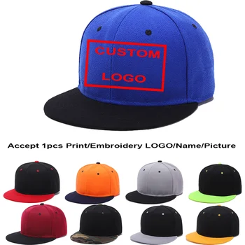 1BUC DIY Personalizate LOGO-ul de Vară Capac de Marcă Sapca Snapback Hat Vara Capac Hip Hop Montate Capace de Pălării Pentru Bărbați, Femei Gorro