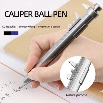 1buc Multifuncțional 0,5 mm, Etrier pix Gel Ink Pen Șubler cu Vernier Roller Ball Pen Papetărie Bilă de Plastic Cadou de Papetărie