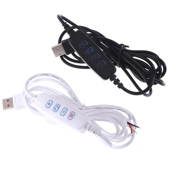 1BUC Pentru 5V LED Dimmer Port USB de Alimentare Linia de Alimentare Cablu prelungitor Cu Întrerupător Adaptor de Vânzare Fierbinte