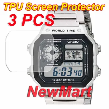 2-3pc-uri Pentru AE-1200 A700 F-91 A158 A159 A168 A178 F-84 F-105 F-108 W-217 W-218 TPU Nano Ecran Protector Pentru Casio G Shock