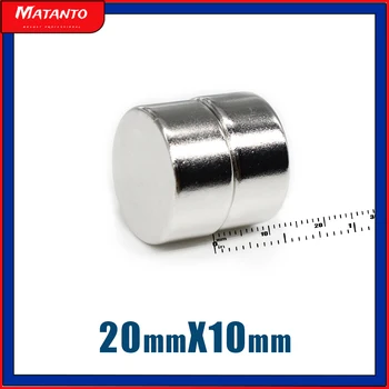 2/5/10/15/20BUC 20x10 Rundă Puternic Puternic Magnetice Magneți N35 pământuri Rare Magnet 20x10mm Permanent Magnet Neodim 20*10 mm