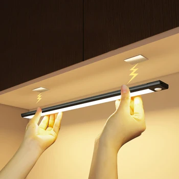 20-100CM Lumina de Noapte cu Led de Lumină Sub Cabinet de Lumină Senzor de Mișcare Dulap Lumina Cabinet USB Reîncărcabilă Bucătărie de Iluminat Lampa