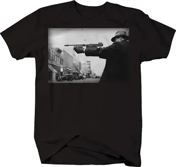 2019 Fierbinte de vânzare de Moda Mafiot Gangster Arma de Fotografiere epocă Street Gang Tricou tricou