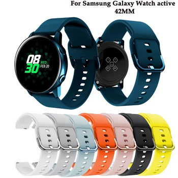 20mm Curea de Ceas pentru Samsung Galaxy Watch Active 2 Silicon Ceas Brățară Bandă de Sport Pentru Amazfit bip Înlocuirea Curelei Curea