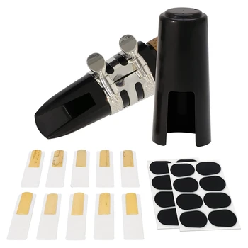 29 Buc Mustiuc Clarinet Bb Kit-Ul Include Ligatură, Purtător De Cuvânt Perne, Clarinet Stuf 2.5 Și Negru Capac Din Plastic