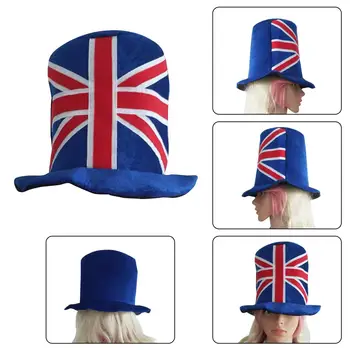 30cm Union Jack Catifea Top 2022 Pălărie Pavilion Britanic Bunting Capace Accesorii Rochie Queens Jubilee Petrecere Decoratiuni Pentru Bărbat Femeie