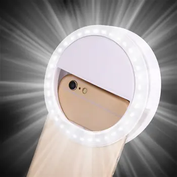 36 LED-uri Selfie Telefonului Lumina Flash Lumina de Umplere cu Led-uri aparat de Fotografiat Clip pe Telefon Selfie inel de lumina lumina video Consolidarea Sus Selfie Lampa