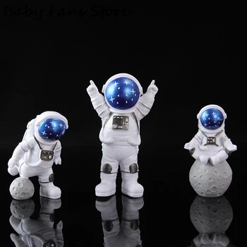 3PCS Spațiu, Astronaut Jucarii Model Robot Astronaut Desktop Acasă Pandantiv Nava Figura Jucărie 3D Astronaut Colecție de Păpuși Cadou