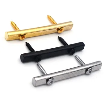 48MM Tensiune Șir Bar Siruri de caractere de Fixare Pentru Chitara Electrica Chrome Aur Negru Cu Șuruburi de Fixare 48x5x5mm Accesorii Metalice