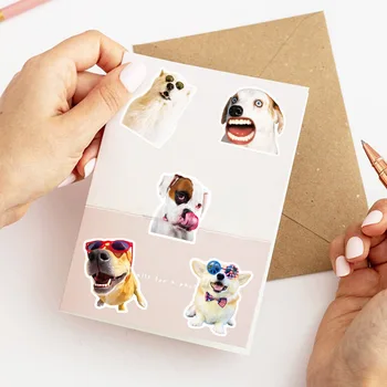 50 Buc/ Pachet Câine de Companie Drăguț Graffiti-coreean Autocolante de Desene animate de Animale Decalcomanii de Copii DIY Jurnal Valiza Album de Telefon Laptop Bicicleta