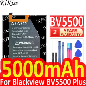 5000mAh KiKiss Puternic Acumulator BV 5500 Pentru Blackview BV5500 Plus BV5500 Pro BV5500Plus BV5500Pro