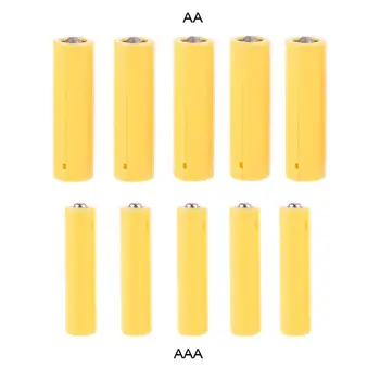 5Pcs AA AAA Dimensiune Manechin Fals Baterie de Configurare Shell Substituent Cilindru Conductor