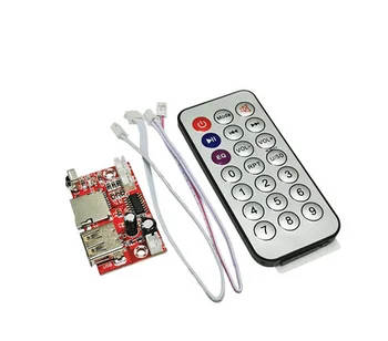 5set mini micro muzică decodor WAV+MP3 Decodare bord 12V player Audio placa de sunet USB MP3 bord + control de la distanță